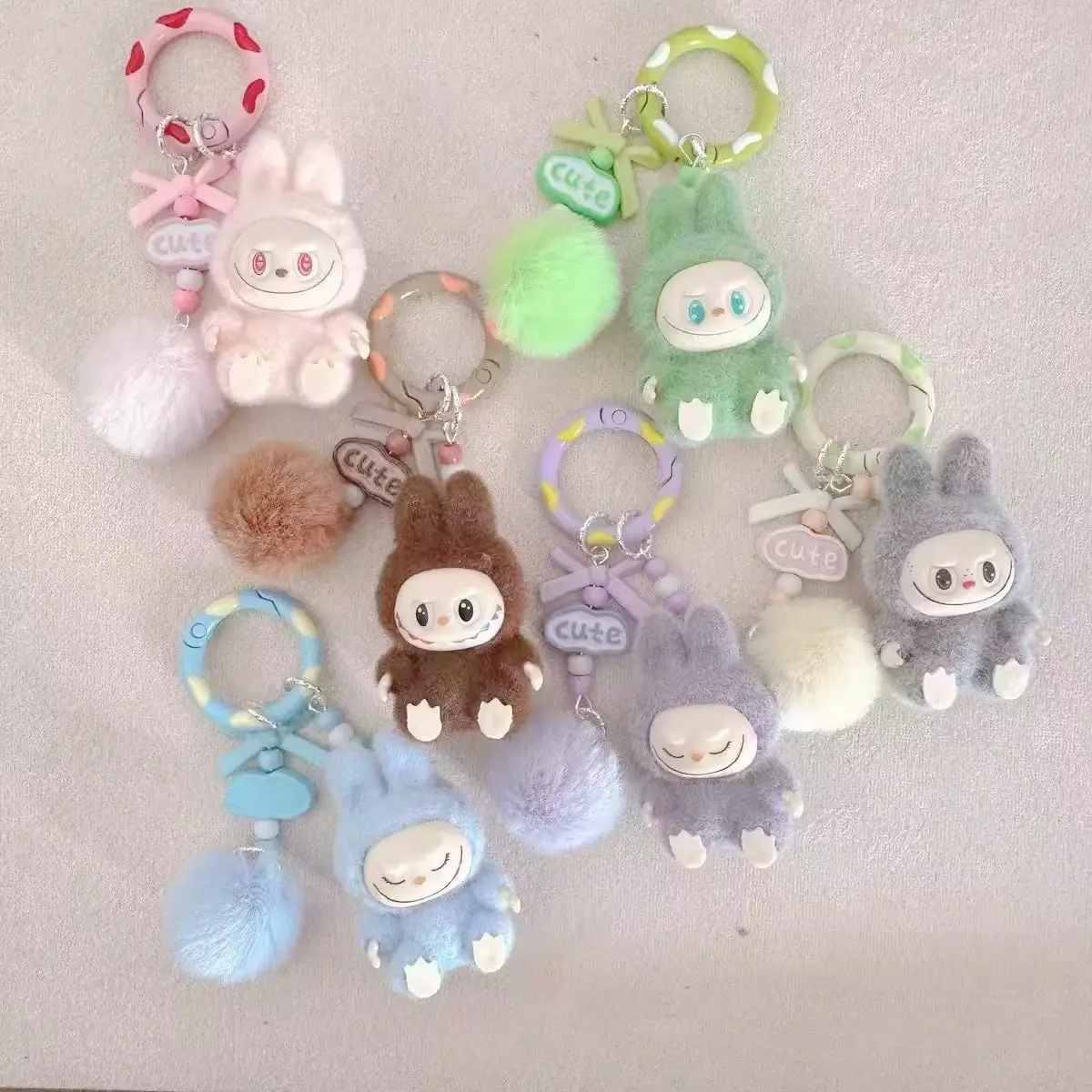 Labubu Inspired 4" Keychain/Bag Charm