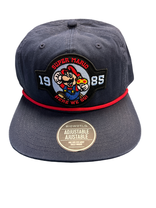 Hat Super Mario Blue 1985 Snap Back
