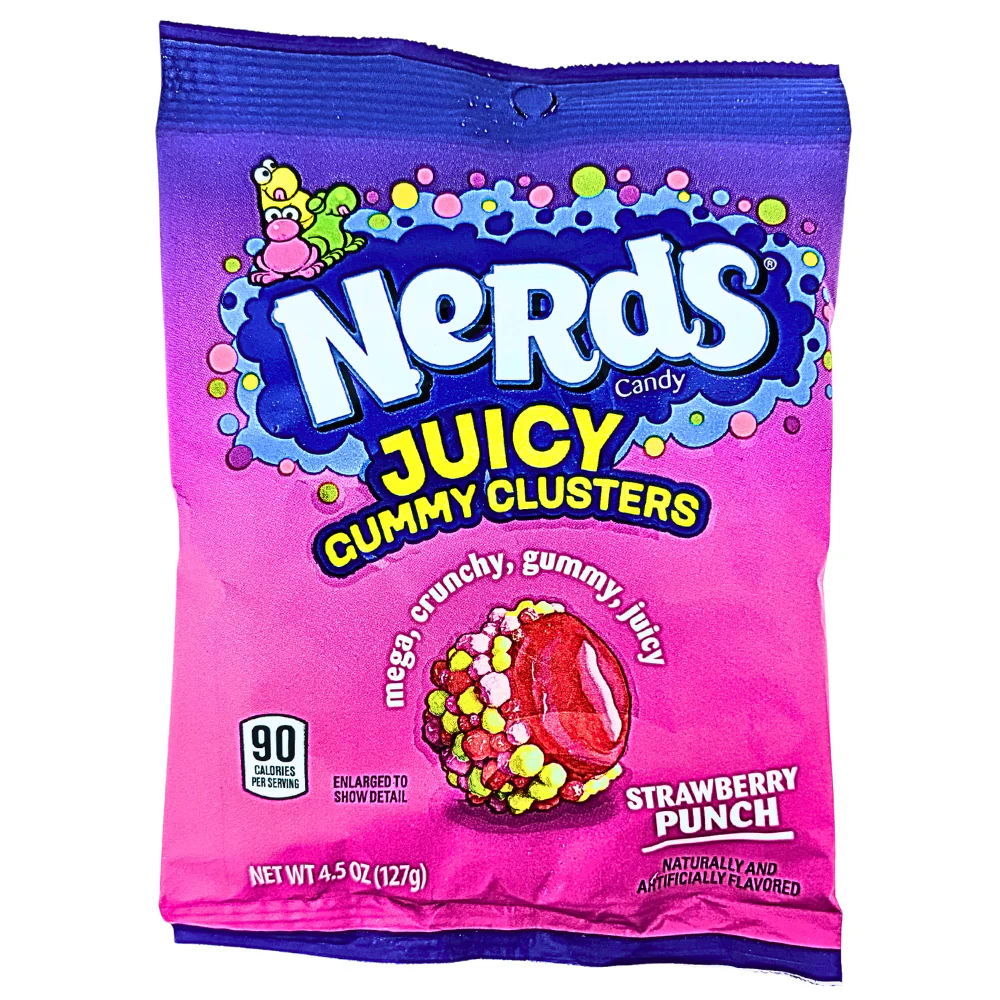 Nerds Juicy Gummy Clusters Peg Bag