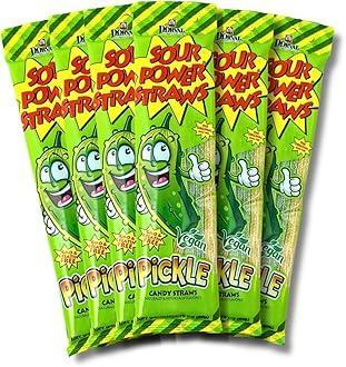 Sour Power Straws Pickle 50g