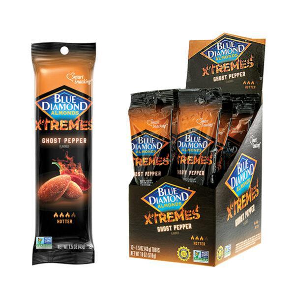 Blue Diamond Xtreme Ghost Pepper Almonds 1.5oz