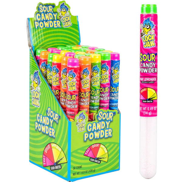 KoKo Lock Jaw Sour Sour Candy Powder Tube