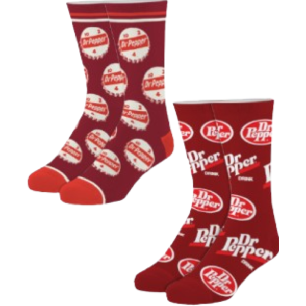 Dr Pepper Retro Socks 2 pack