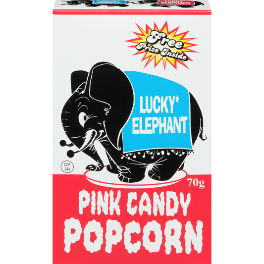 Lucky Elephant Pink Popcorn