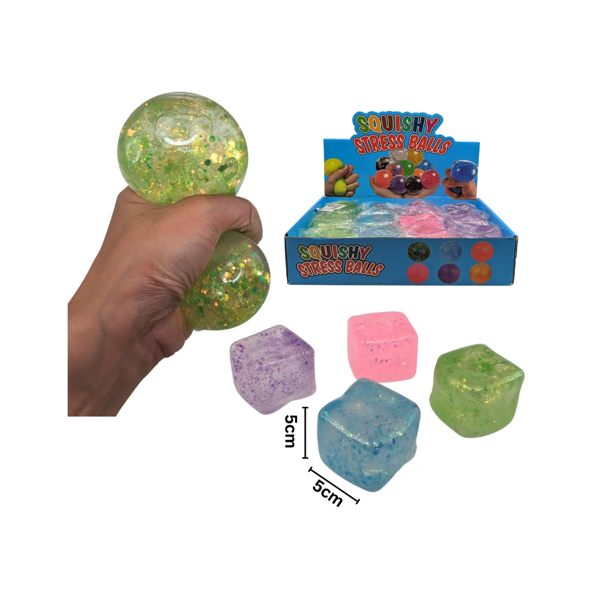 Glitter Squish Cube