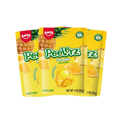Amos Peelerz Gummy Pineapple 85g