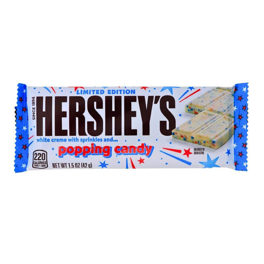 Hershey White Creme w/ Sprinkles and Popping Candy