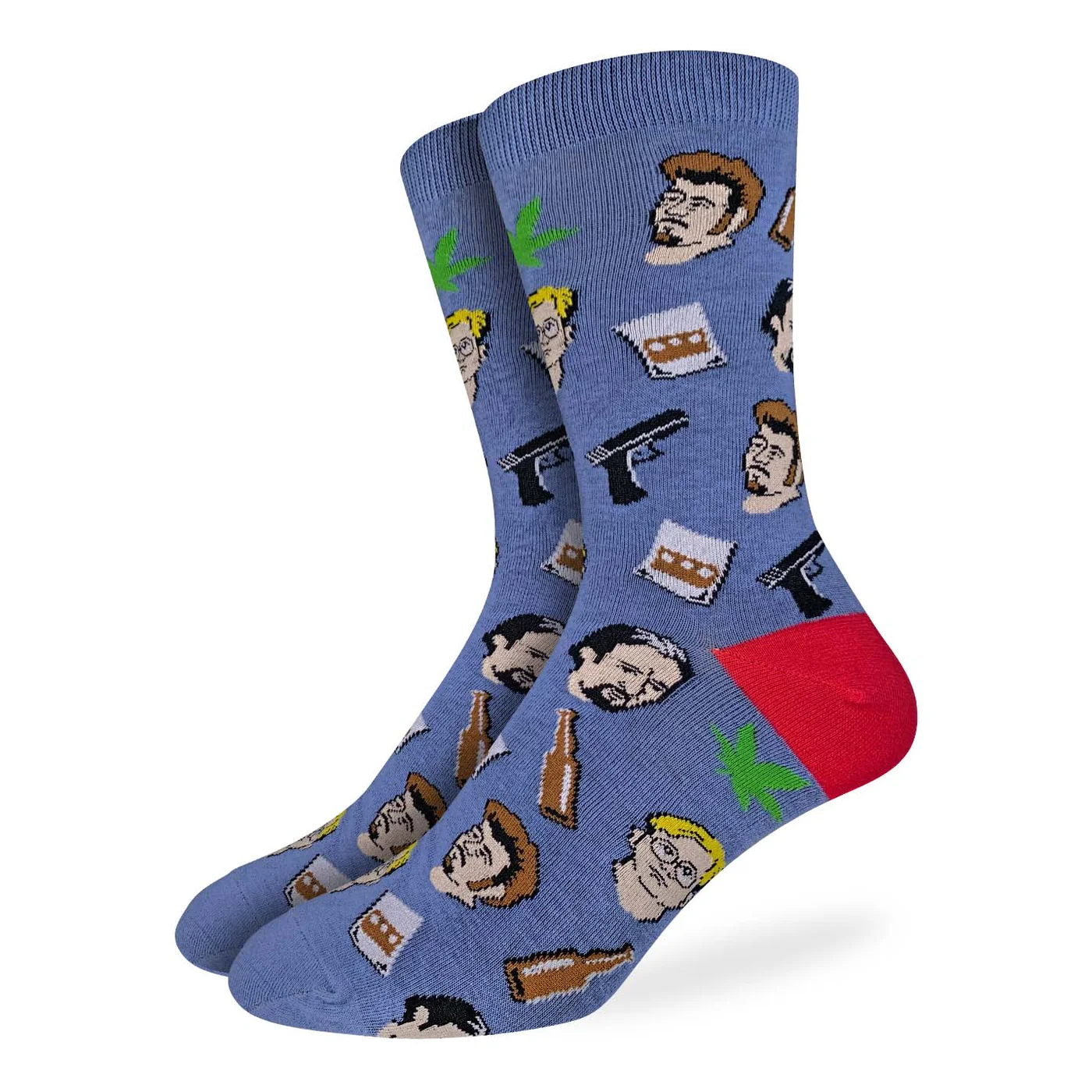 Good Luck Socks Crew 7-12 Trailer Park Boys Faces
