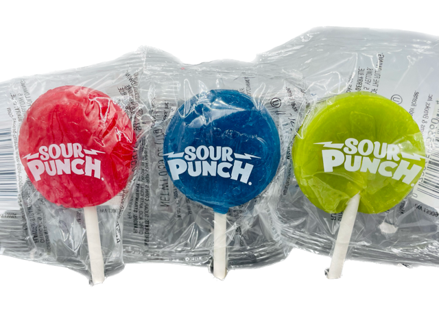 Sour Punch Lollipops