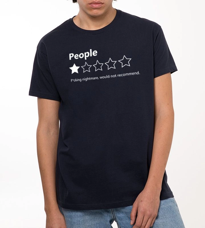 People Nightmare Tshirt Navy Blue