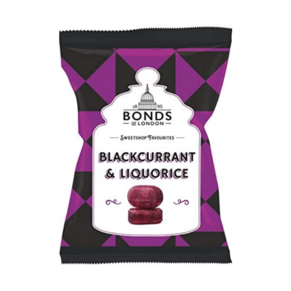 Bonds Blackcurrant & Licorice UK Peg Bag