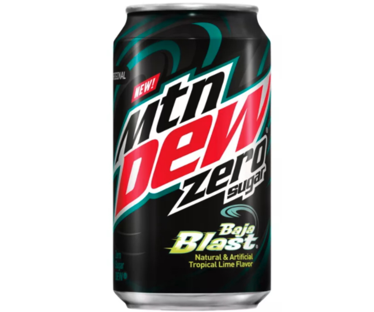MOUNTAIN DEW BAJA BLAST TACO BELL ORIGINAL ZERO SUGAR