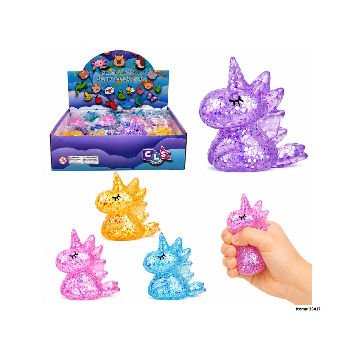 Sugar Squeeze Glitter Unicorn