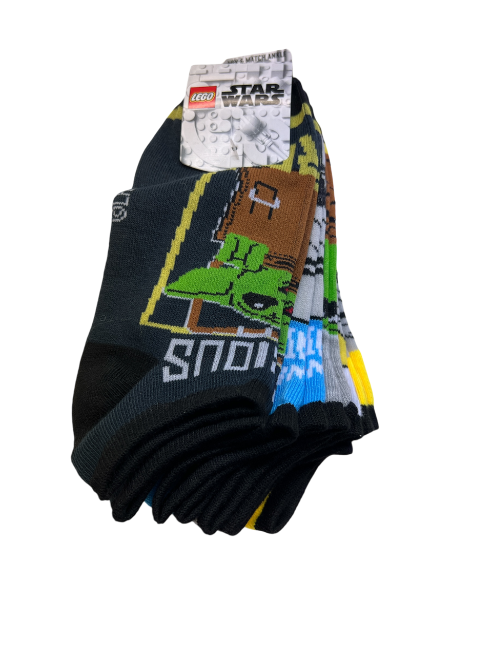 Socks Lego Star Wars 5pk Ankle Size 5-10