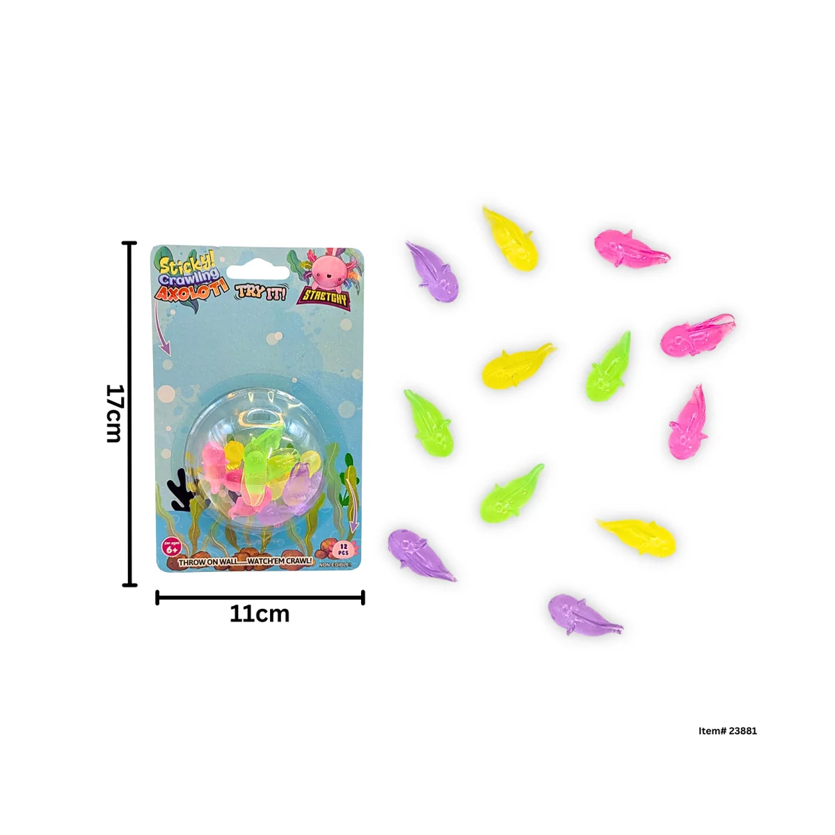 Sticky Mini Axolotl 12 pk