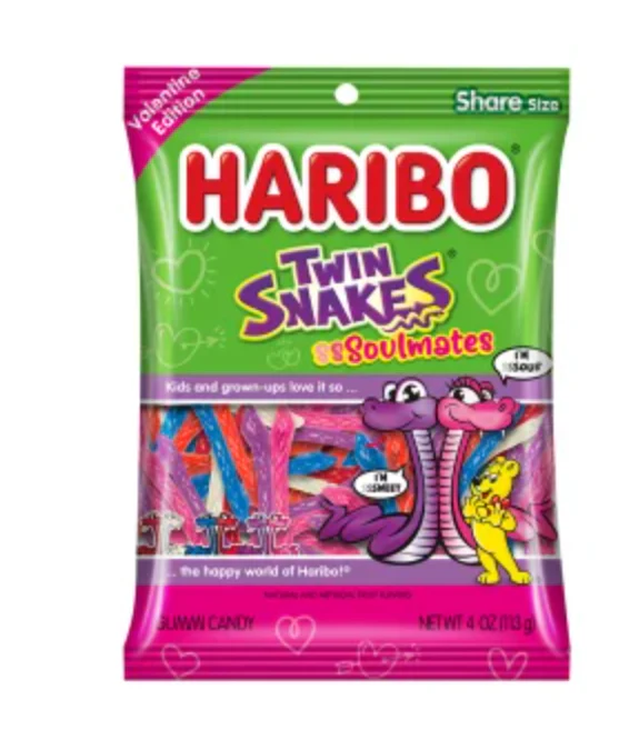 Haribo Twin Snakes Soulmates Peg Bag