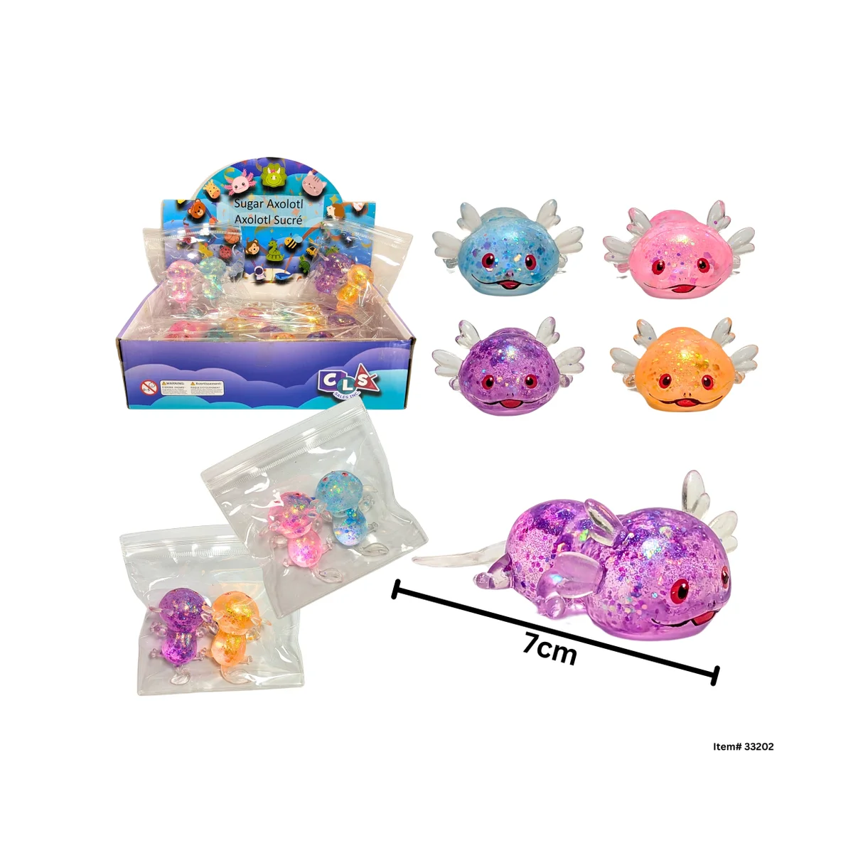 Squishy Sugar Axolotl 2 pack