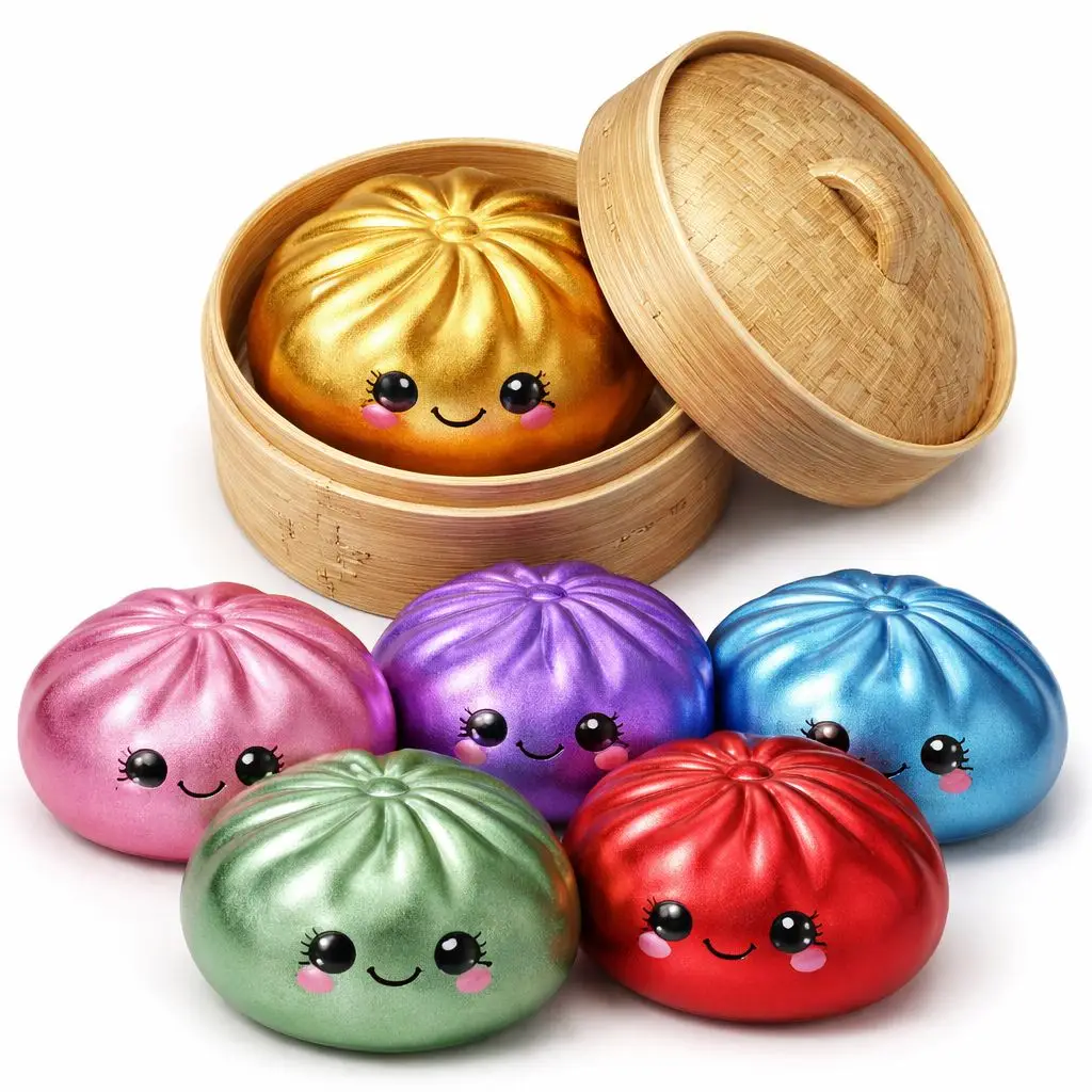 Mystery Squishy Metallic Dumpling