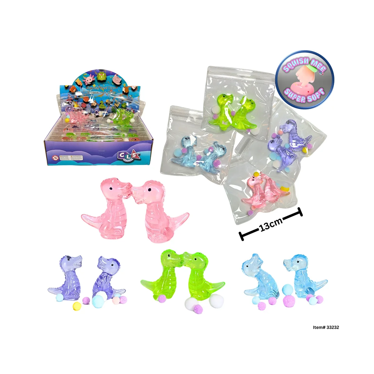 Squish Mee Dino 2 pack