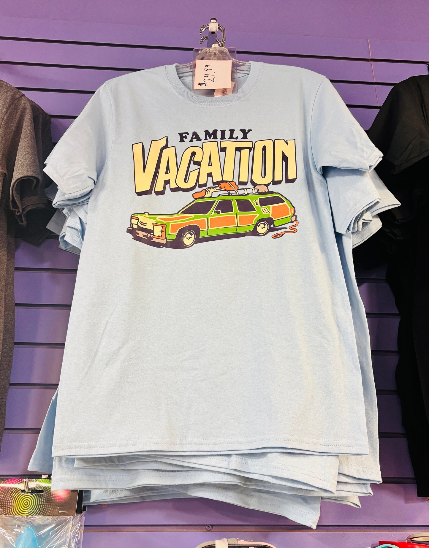 Walley World Summer Vacation T Shirt Light Blue