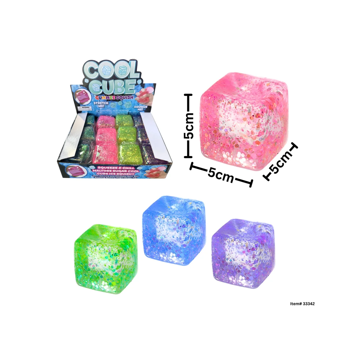 Sugar Squeeze Glitter Cube