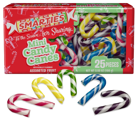 Smarties Mini Candy Canes Box 100g