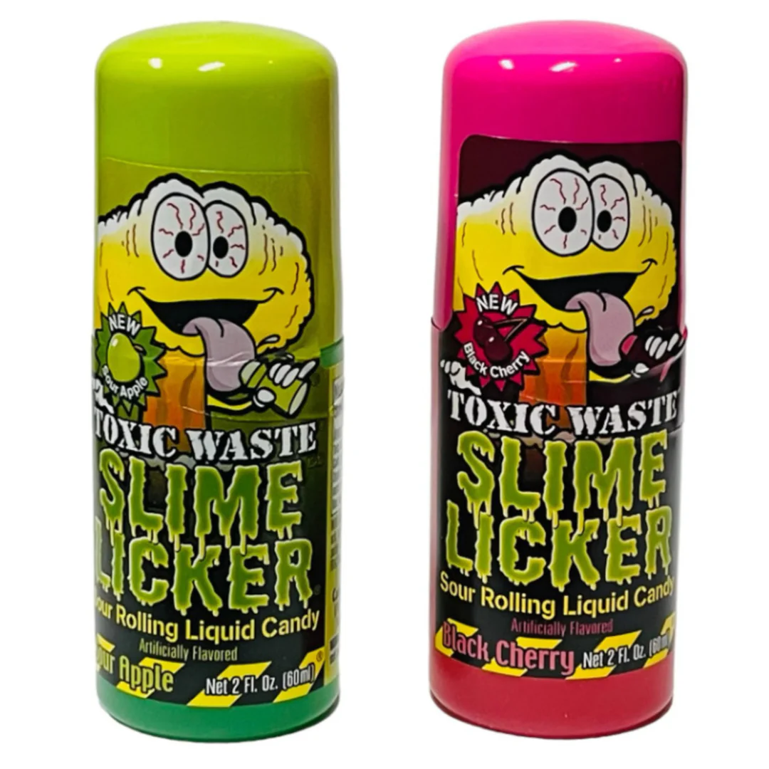 TOXIC WASTE SLIME LICKER GREEN APPLE & BLACK CHERRY