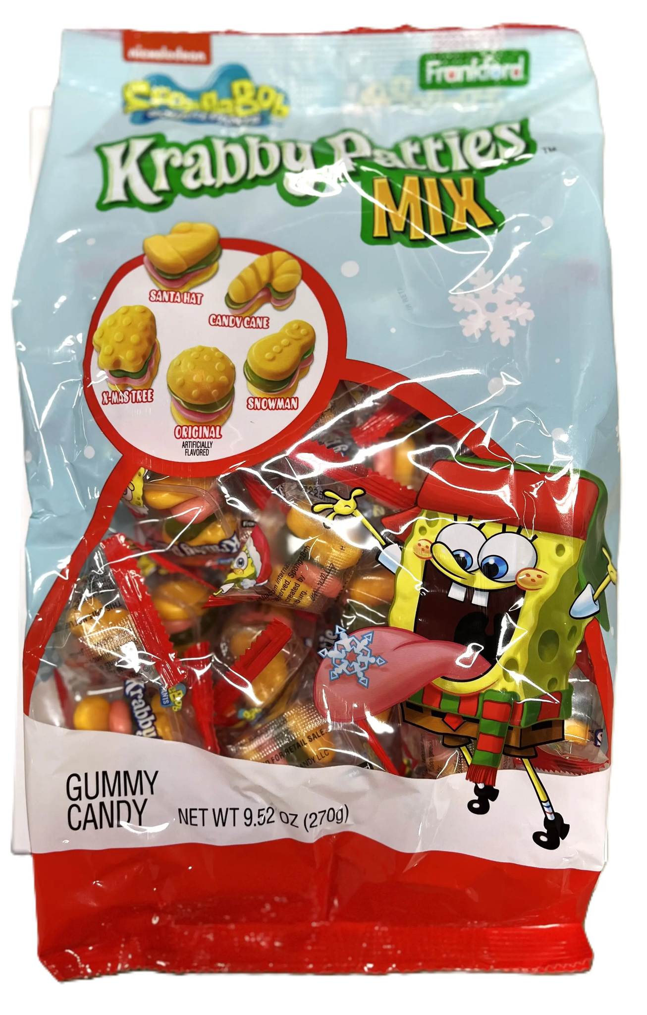 Krabby Patties Holiday Gummy Stand Up Bag