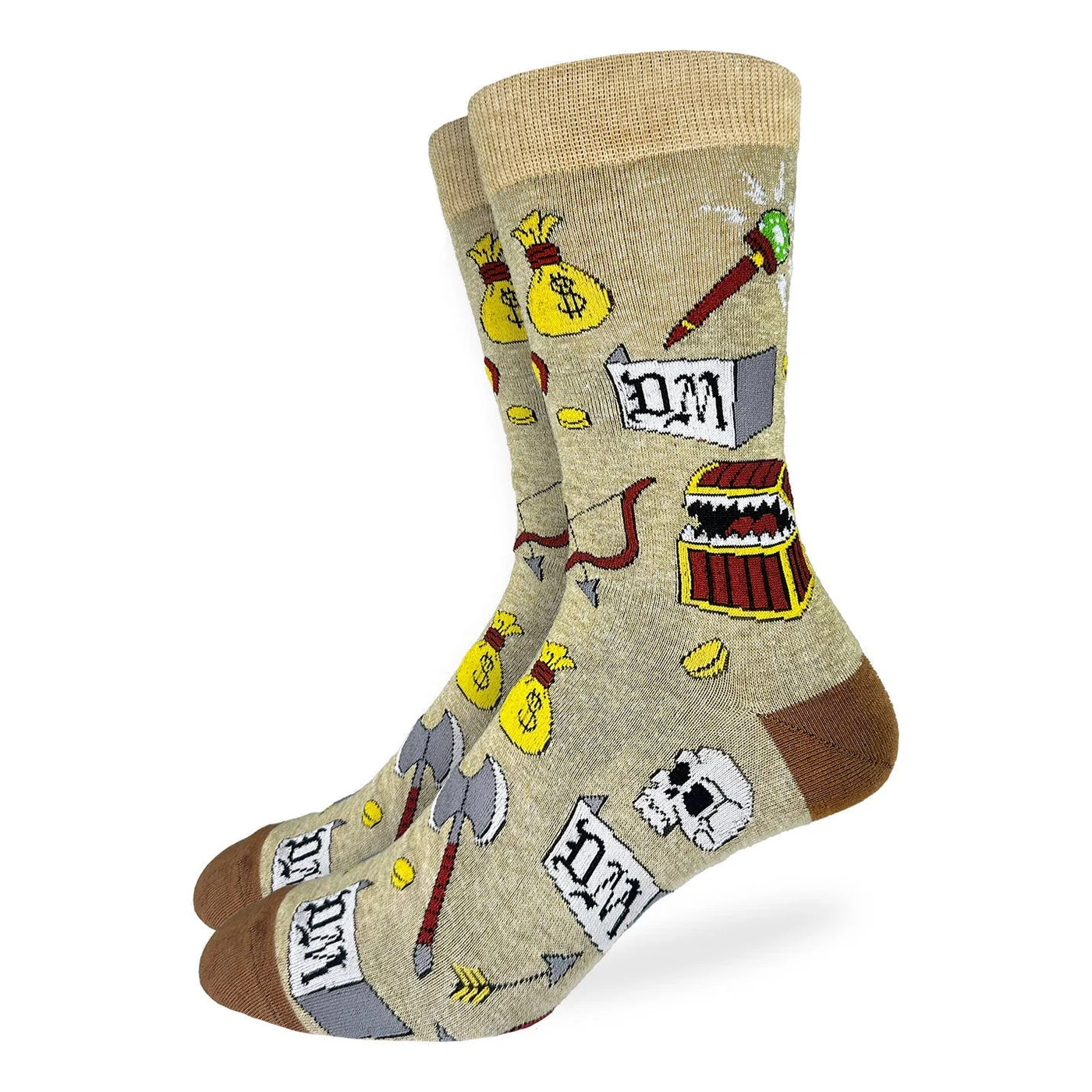 Good Luck Socks Crew 7-12 Master of Dragons & Quests