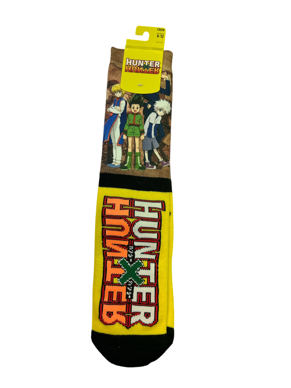 Socks Hunter X Hunter Yellow Sublimated Size 8-12