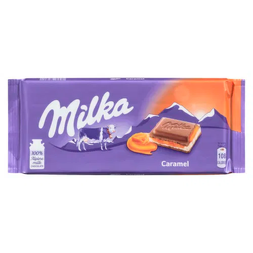 Milka Caramel Milk Chocolate 100g