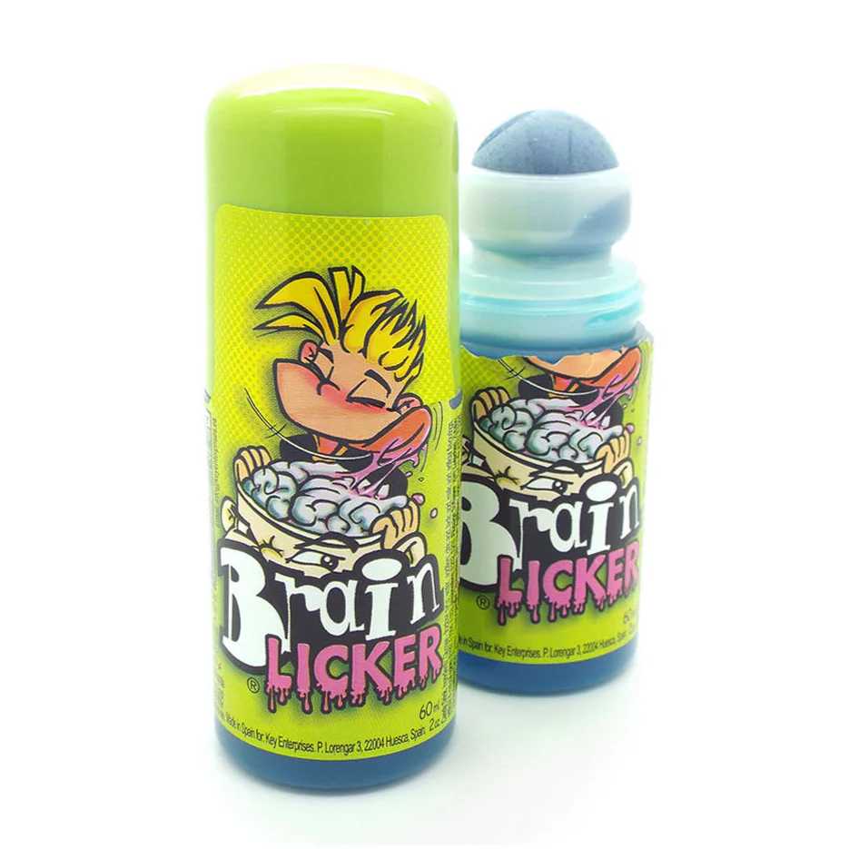 Brain Licker Blue Raspberry Sour Candy Roller