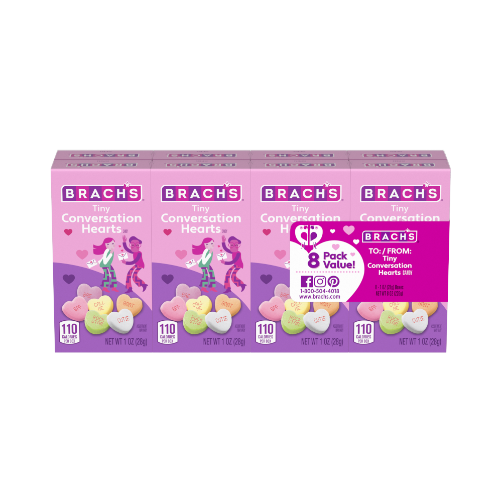 Brach's Tiny Conversation Hearts Box 8 Pk