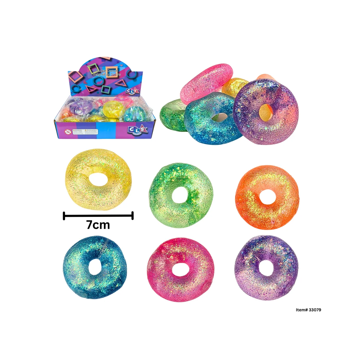 Sugar Squeeze Glitter Donut