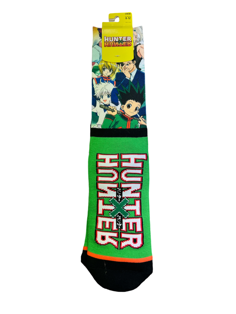 Socks Hunter X Hunter Green Sublimated Size 8-12