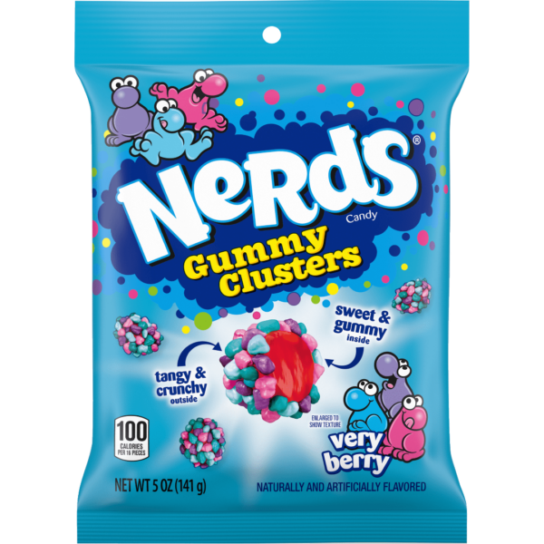 Nerds Very Berry Gummy Clusters Peg Bag 3oz
