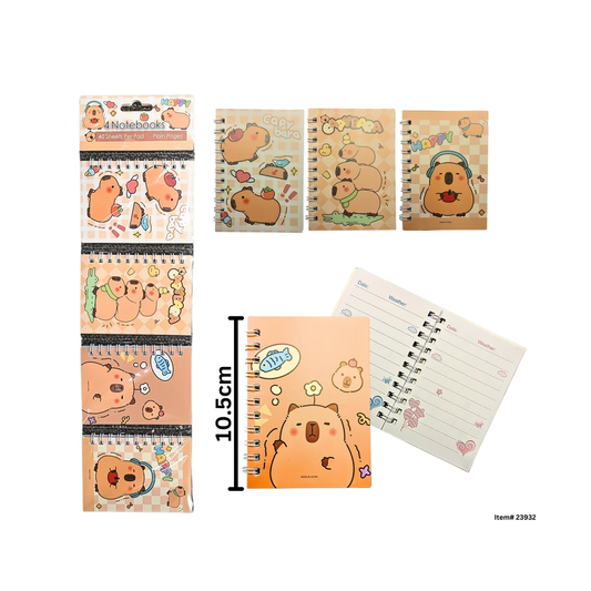 Notebook Capybara 4 pack