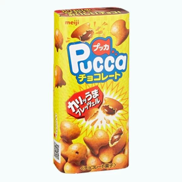 Meiji Pucca Chocolate Filled Pretzel 39g