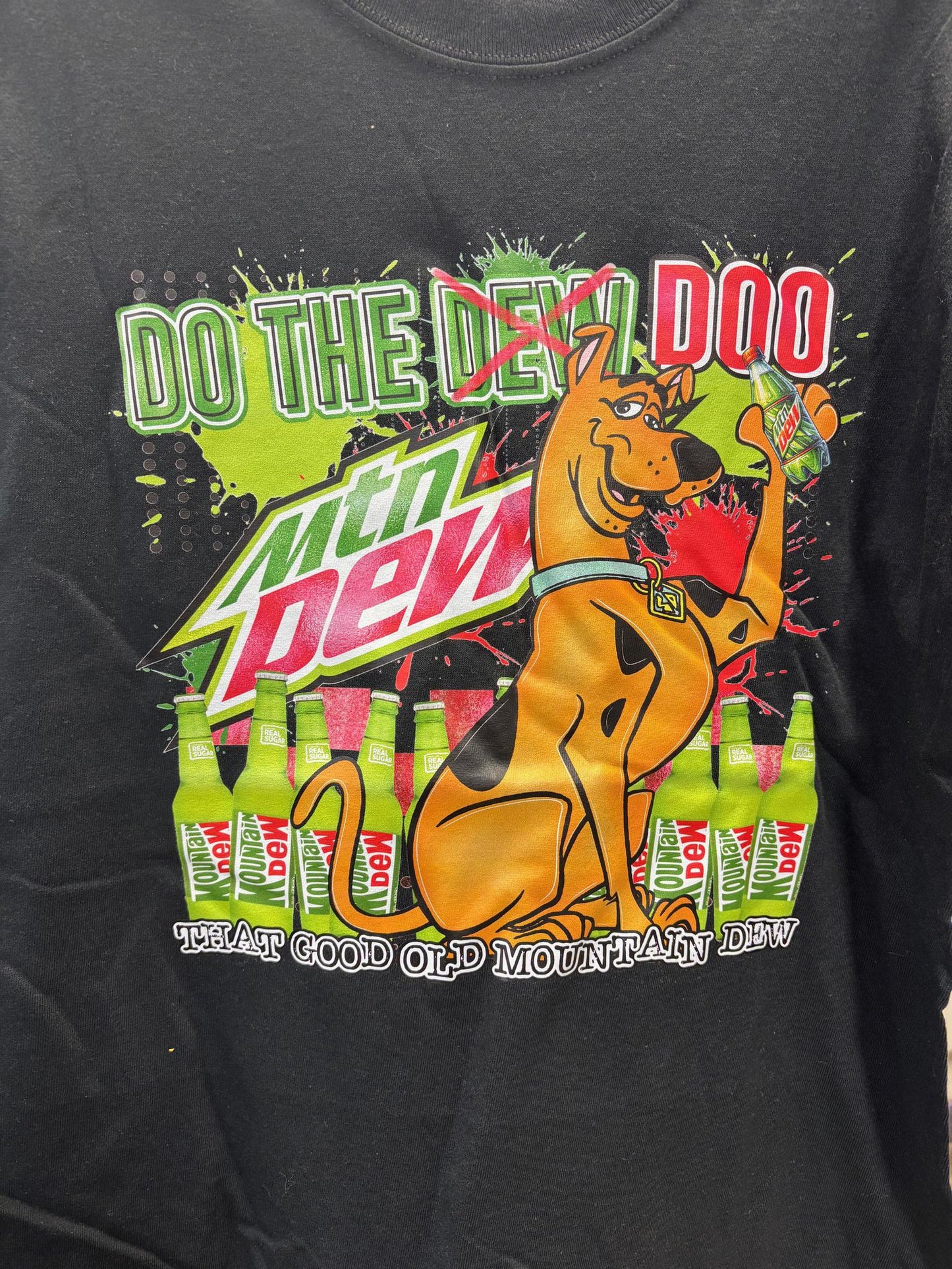 Scooby Mountain Dew Colab Tshirt Black