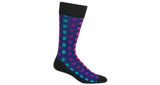 Hot Sox Men's 10-13 Polka Dots