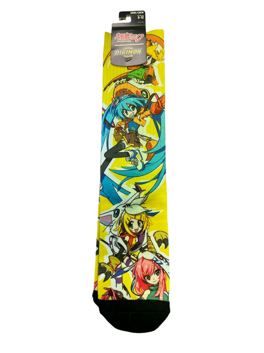 Socks Digimon x Hatsune Miku Sameyama Jiro Size 8-12