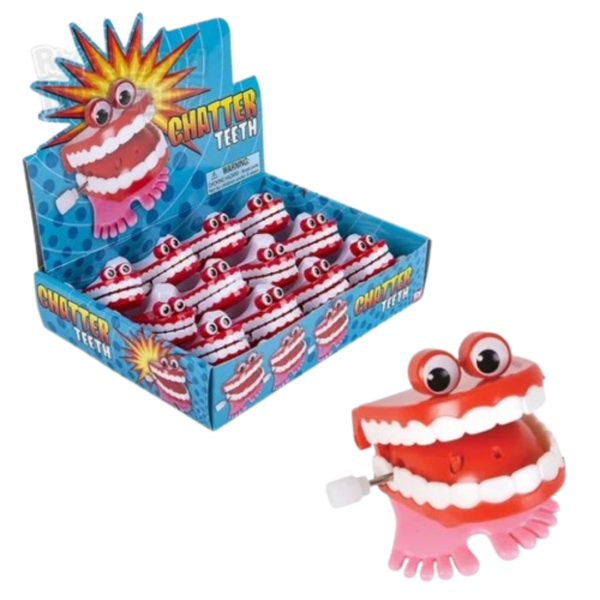 Wind Up Teeth W/ Eyes Small