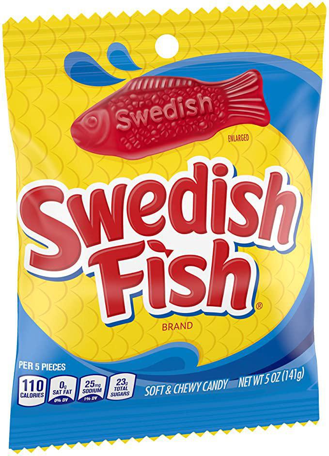 Swedish Fish Red Peg Bag 102g