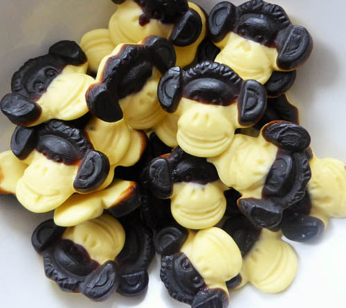 Licorice Monkey Heads 200g