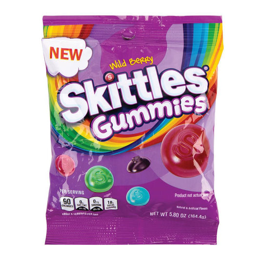Skittles Gummies Wild Berry Peg Bag 164g