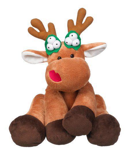 Mistletoe Kissing Reindeer Plush