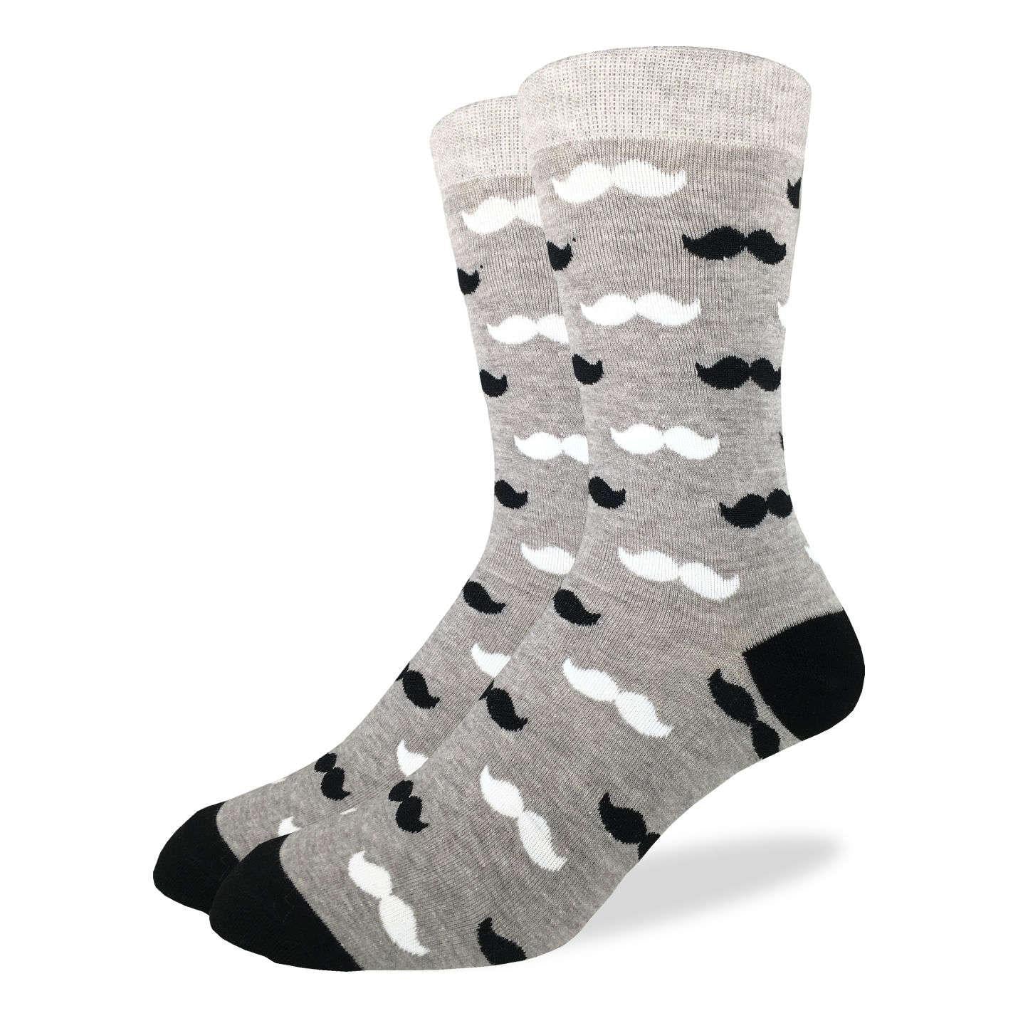 GLS King Size 13-17 Black & White Mustache
