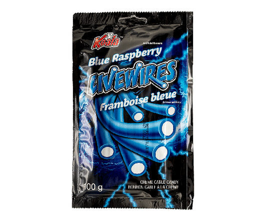 LIVEWIRES JUMBO 100G BAGS BLUE RASPBERRY