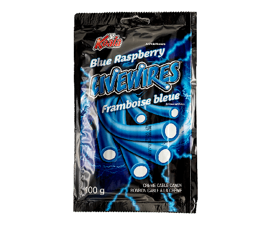 LIVEWIRES JUMBO 100G BAGS BLUE RASPBERRY