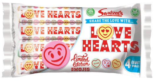 SWIZZELS LOVE HEARTS 4PK